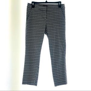 Audrey & Celine Black & White Pattern Cropped Pants